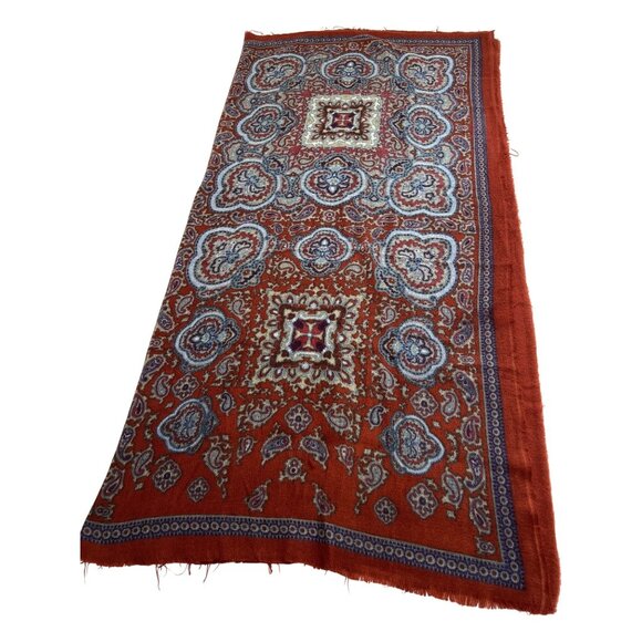 Zara Paisley Printed Medium Blanket Scarf in Red - Picture 1 of 3
